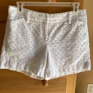 WHITE HOUSE BLACK MARKET EYELET LACE SHORTS